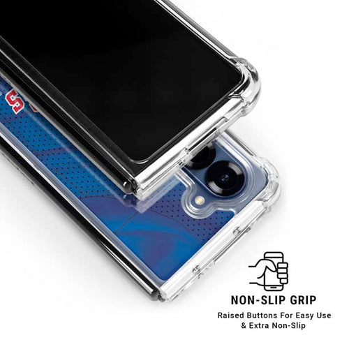 NHL New York Rangers Home Jersey Galaxy Z Fold6 Clear Case